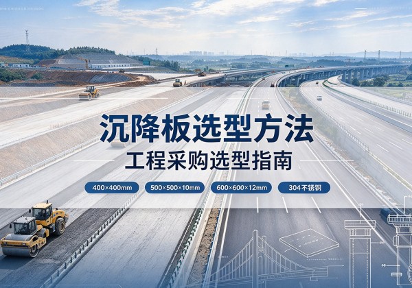 融水沉降板选择方法